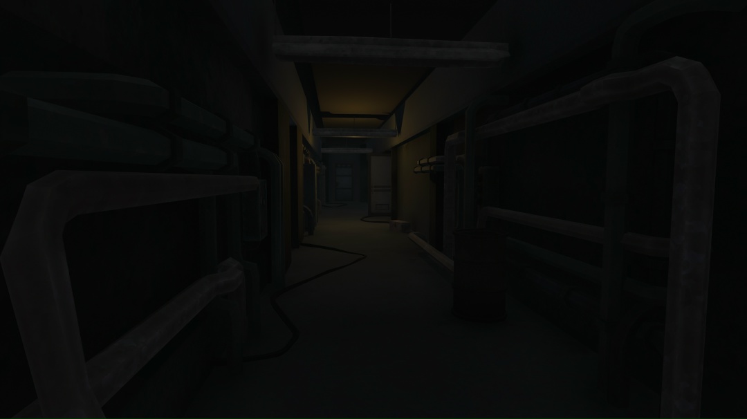 Коридор заброшенного здания, которое можно обыскивать